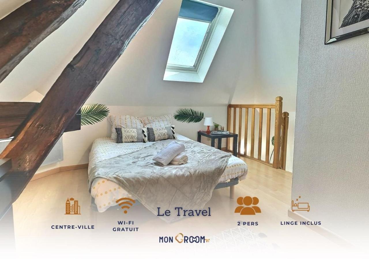 Le Travel - Appartement Equipe Proche Centre Et Yschools Troyes Exterior foto