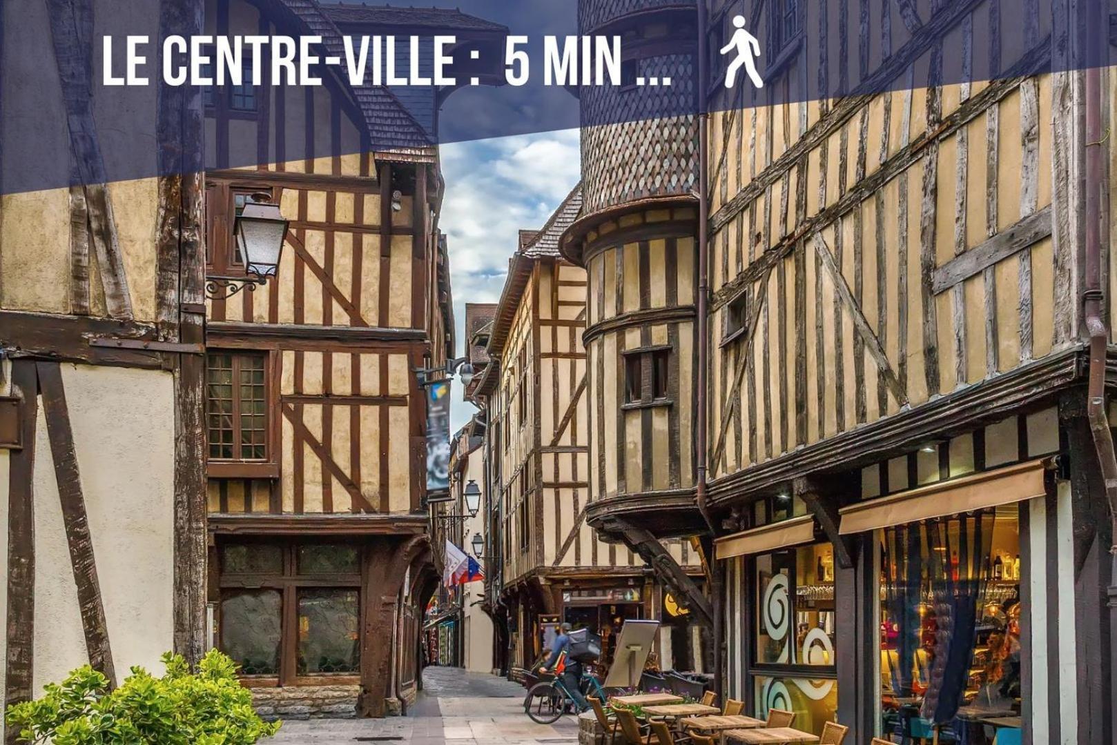 Le Travel - Appartement Equipe Proche Centre Et Yschools Troyes Exterior foto